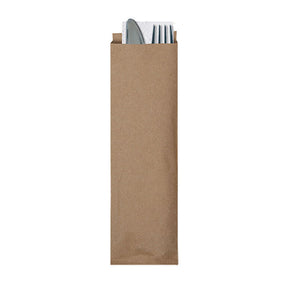 100% Recycled Kraft Cutlery Pouches 2,000 ct