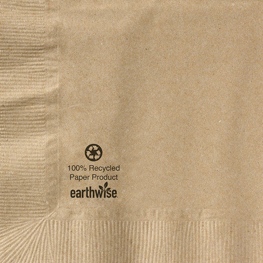 Earth Wise Kraft Compostable Napkins Beverage 1,000 ct