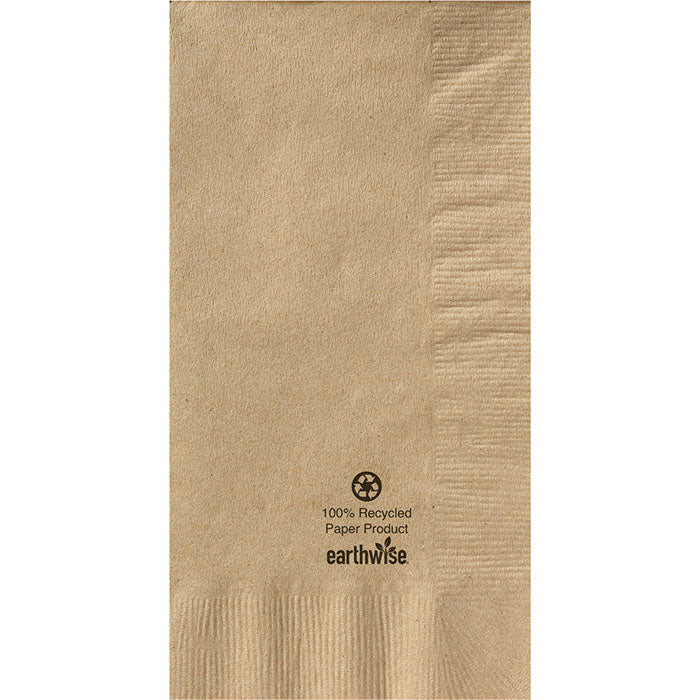 Earth Wise Kraft Dinner Napkins 1/8 Fold 1,000 ct