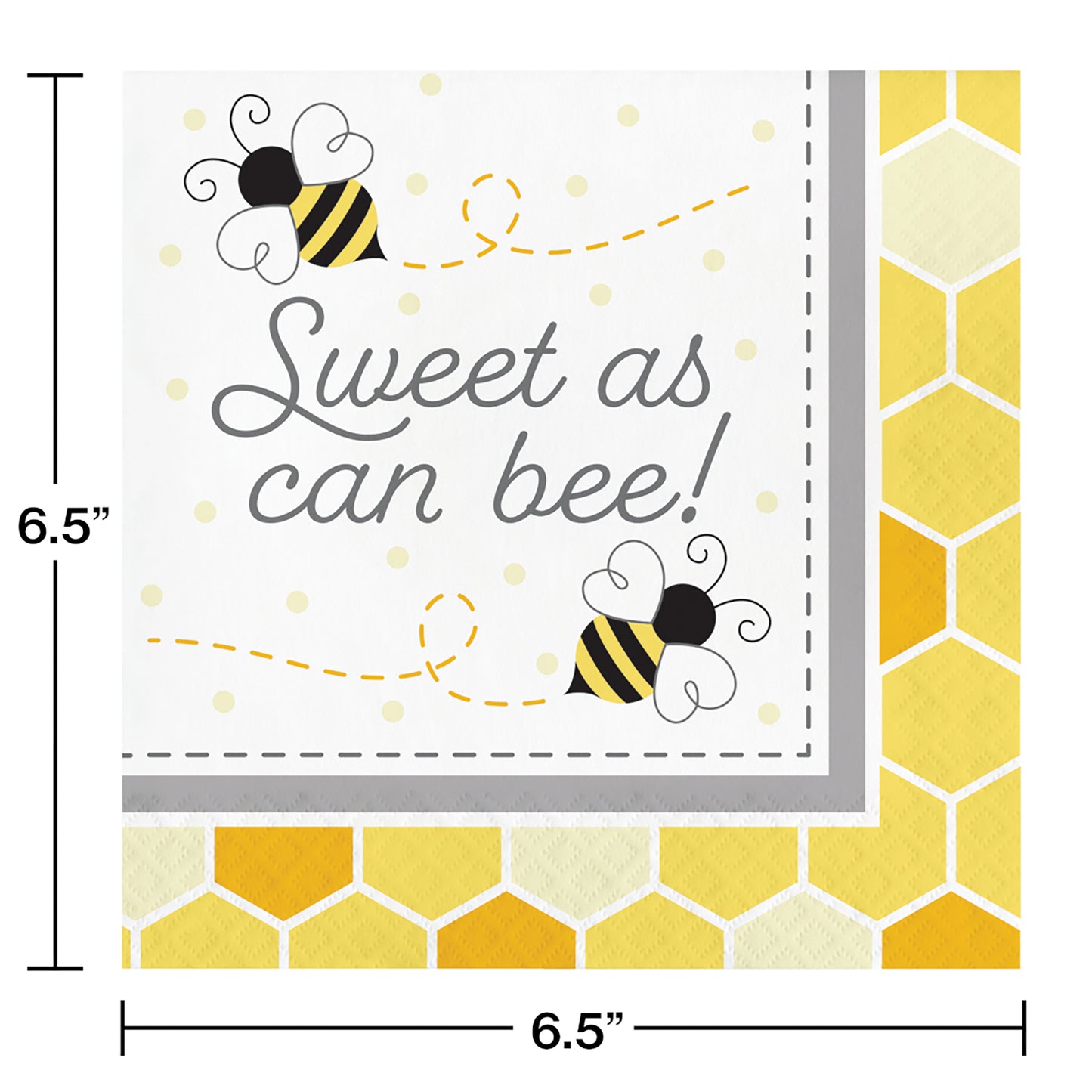 Bumblebee Baby Shower Sweet As Can Be Luncheon Napkins 192 ct