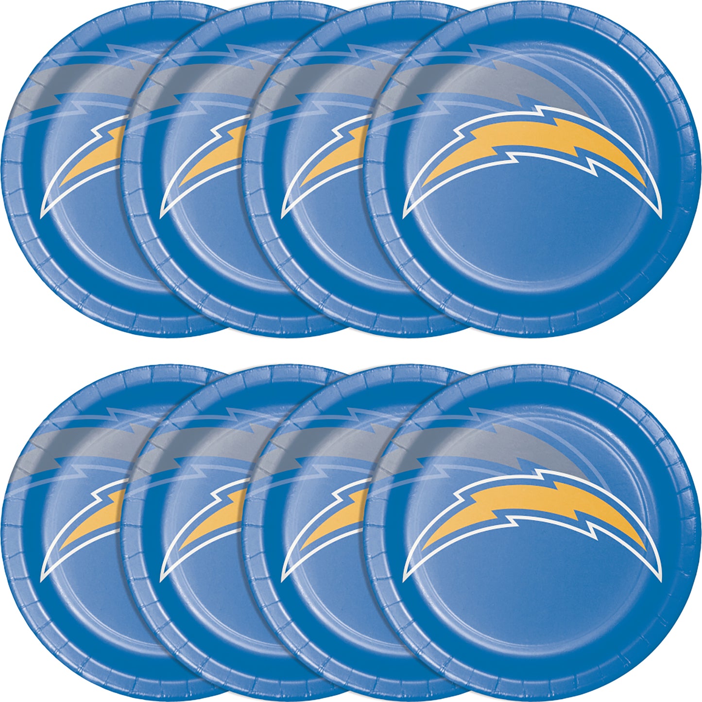 Los Angeles Chargers Dinner Plates 96 ct