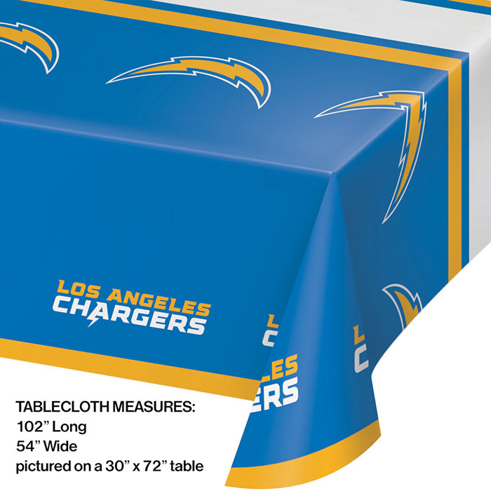 Los Angeles Chargers Tablecloths 12 ct