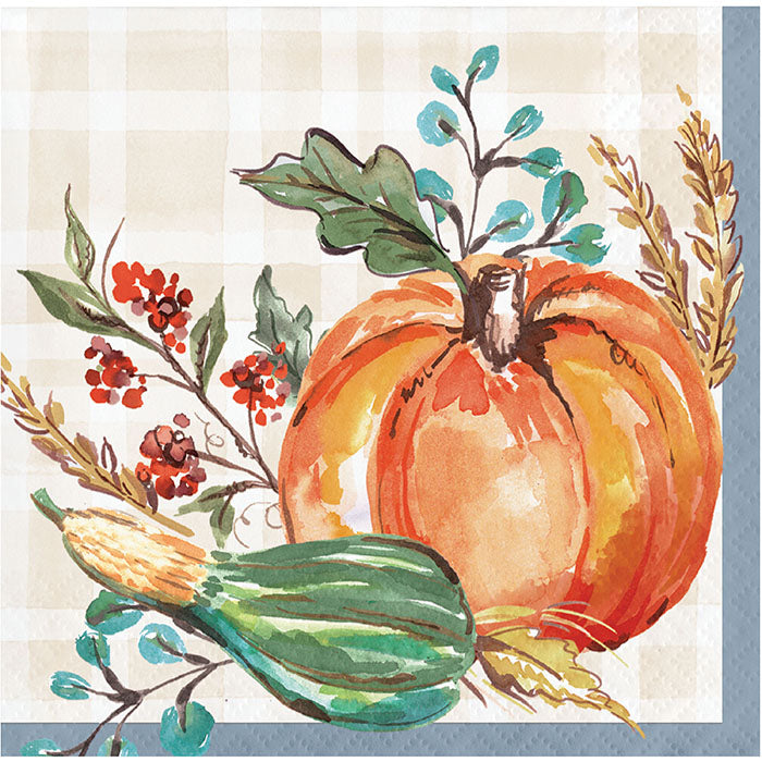 Thanksgiving Cornucopia Beverage Napkins 192 ct