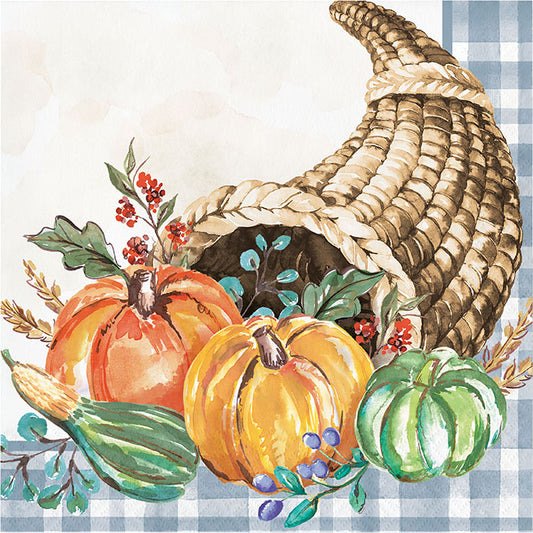 Thanksgiving Cornucopia Luncheon Napkins 192 ct