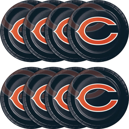 Chicago Bears Dinner Plates 96 ct