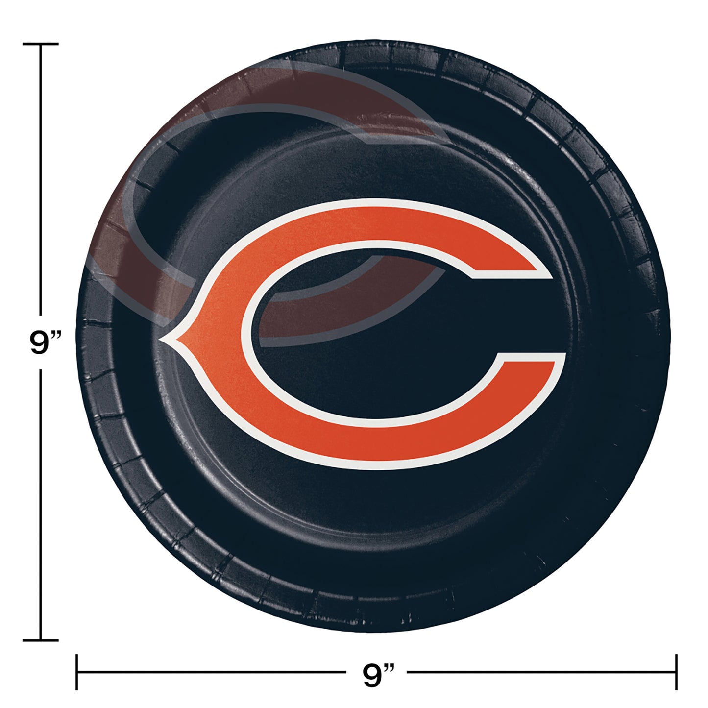 Chicago Bears Dinner Plates 96 ct