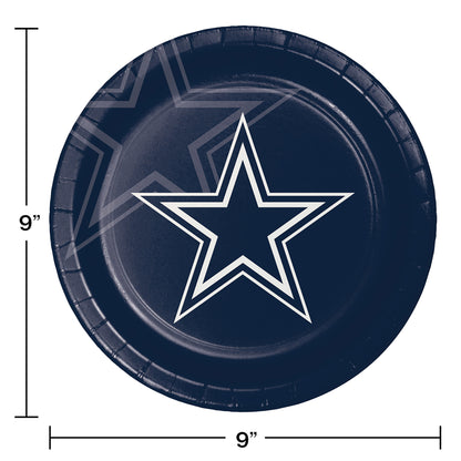 Dallas Cowboys Dinner Plates 96 ct