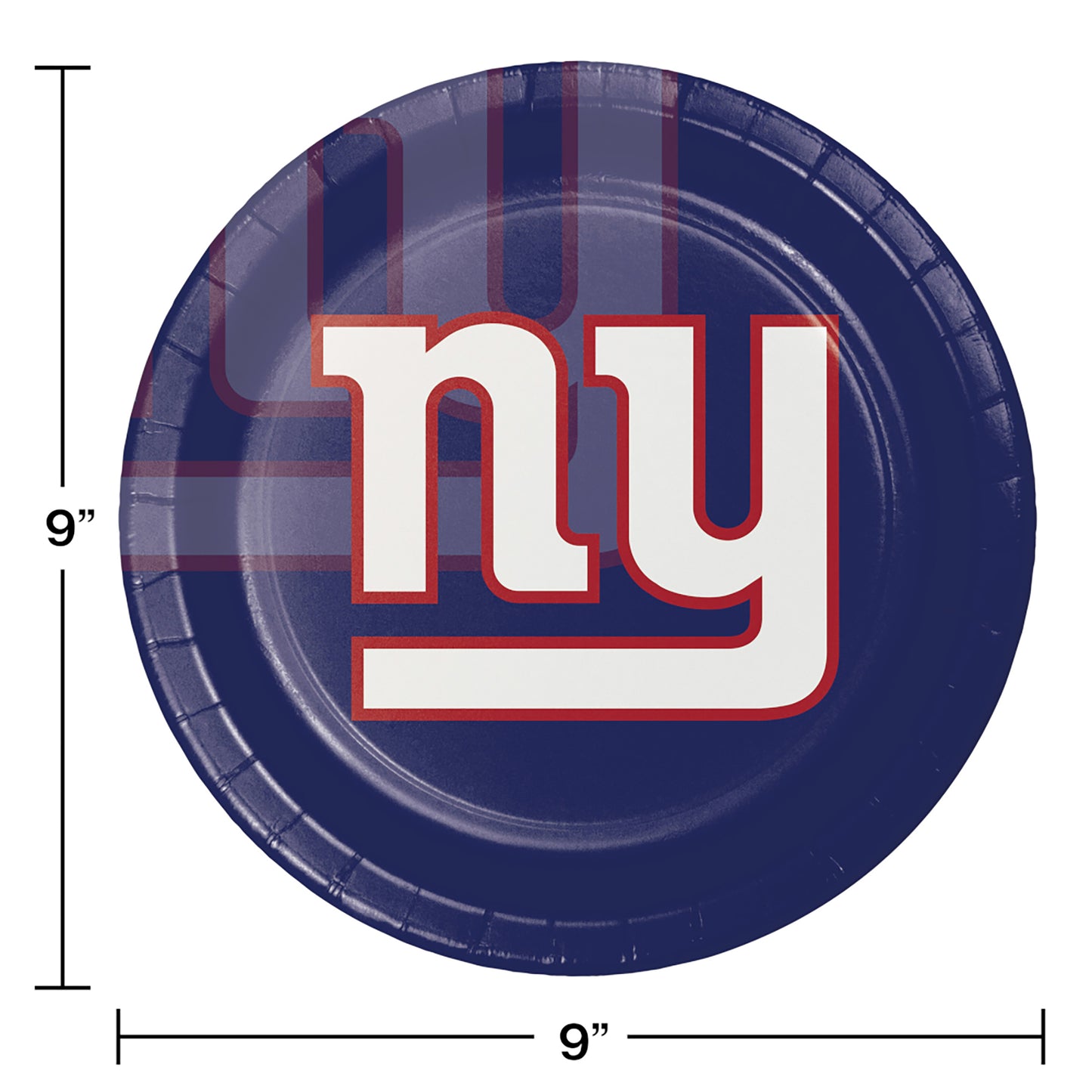 New York Giants Dinner Plates 96 ct