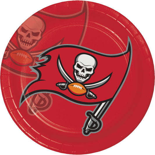 Tampa Bay Buccaneers Dinner Plates 96 ct