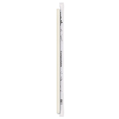 7.75" Earthwise Compostable Plant-Based  Wrapped Straws 3200 ct.