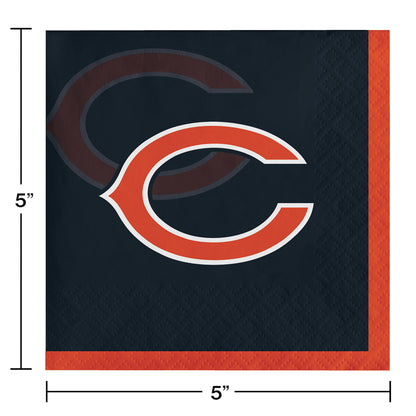 Chicago Bears Beverage Napkins 192 ct