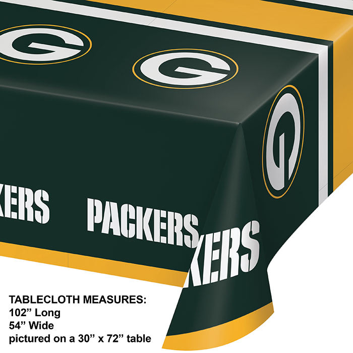 Green Bay Packers Tablecloths 12 ct