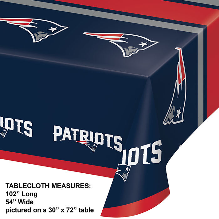 New England Patriots Tablecloths 12 ct