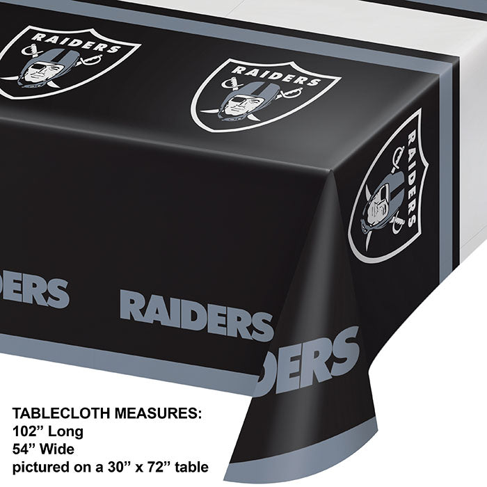 Las Vegas Raiders Tablecloths 12 ct