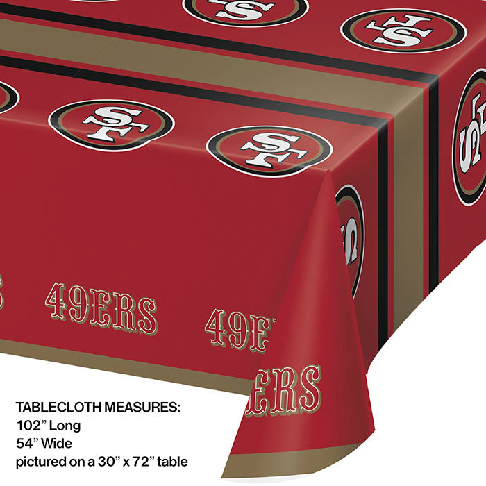 San Francisco 49ers Tablecloths 12 ct