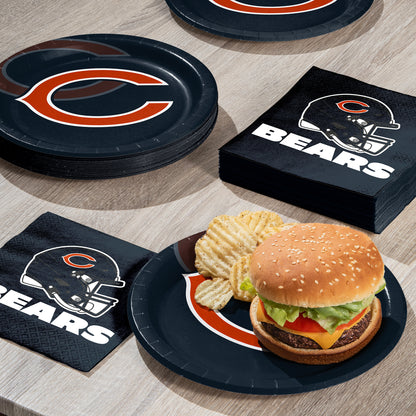 Chicago Bears Dinner Plates 96 ct