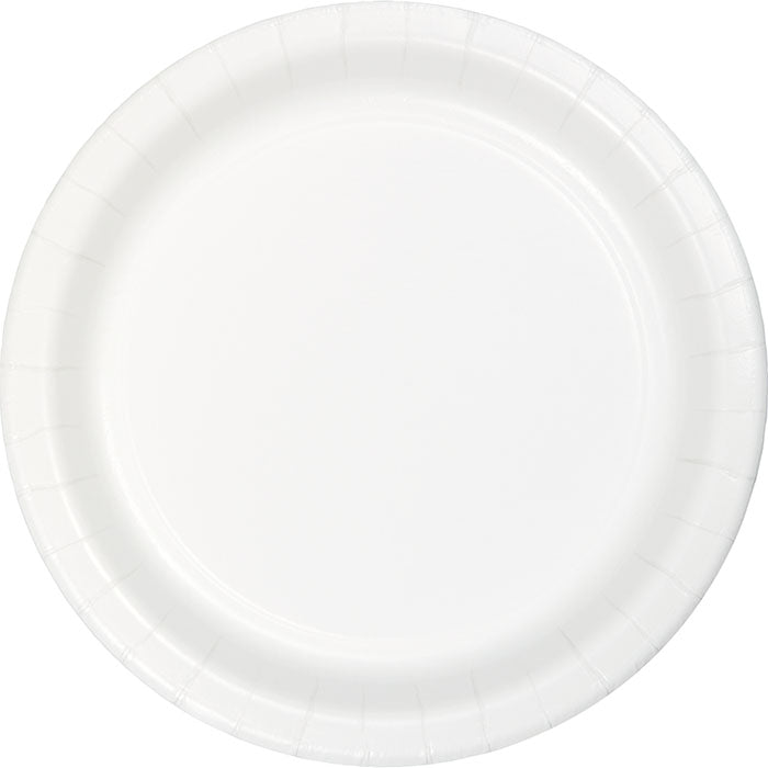 7" White Dessert Plates 1000 ct