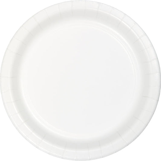 7" White Dessert Plates 1000 ct