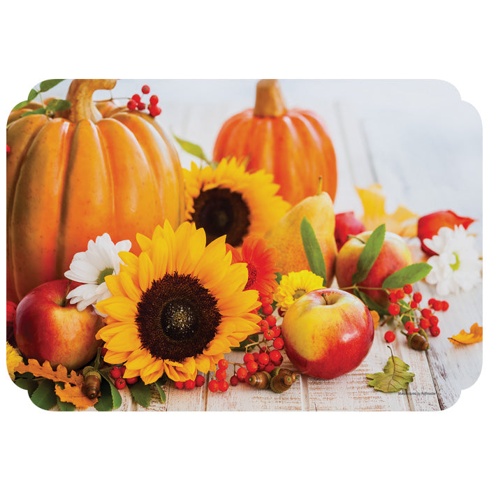 10" x 14" Fall Harvest Paper Placemats 1000 ct