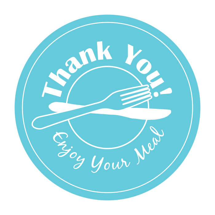 Sanitary Solutions: 3" Thank You Tamper Evident Stickers 500 ct