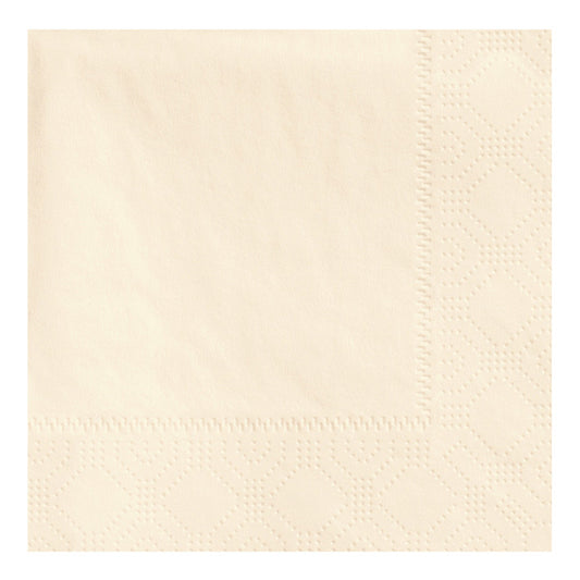 4.75" Regal Embossed Ecru Ivory Beverage Napkins 1000 ct