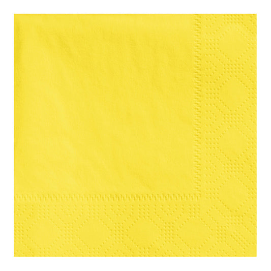 4.75" Regal Embossed Yellow Beverage Napkins 1000 ct