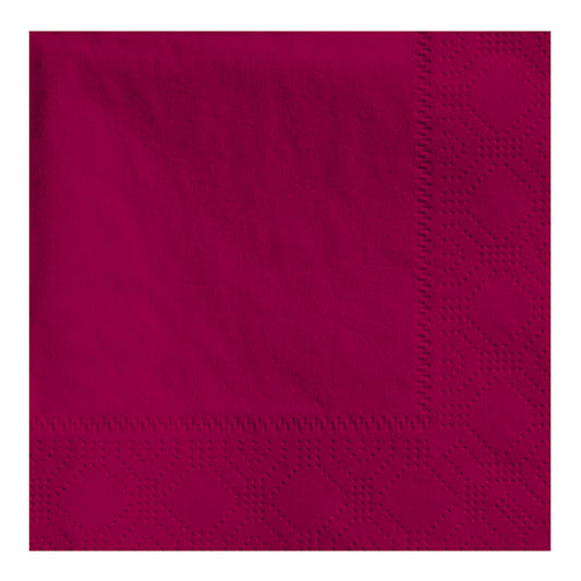 4.75" x 4.75" Regal Embossed Burgundy Beverage Napkins 1000 ct