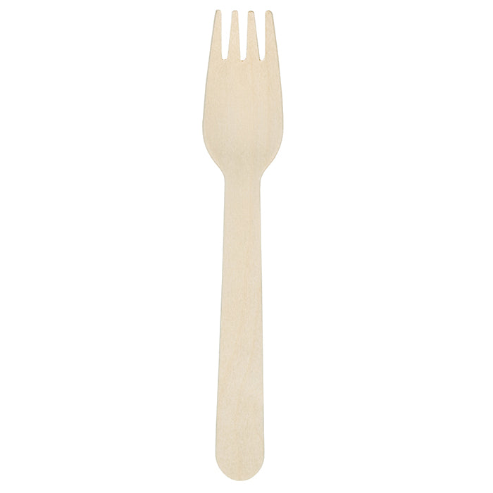 6" Wood Forks 1000 ct