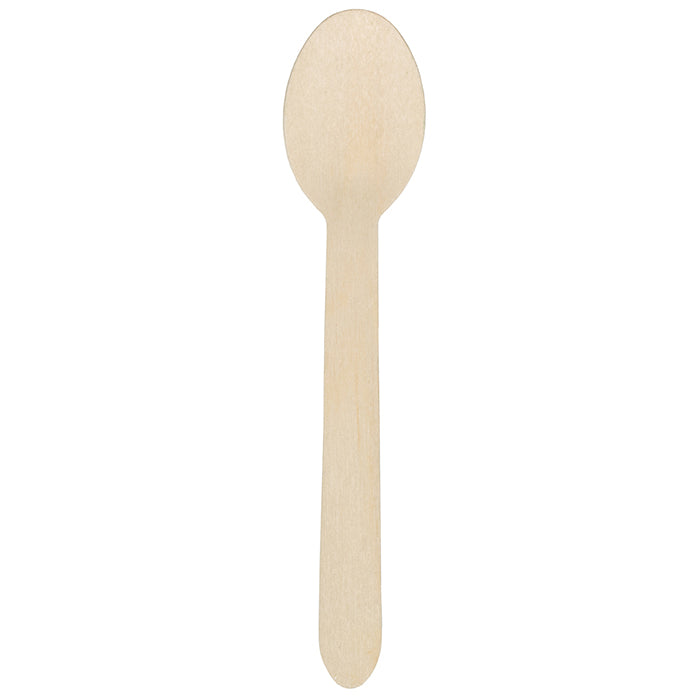 6" Wood Spoons 1000 ct