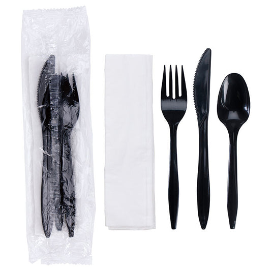 6" x 2" Budget Cutlery Kit 250 ct