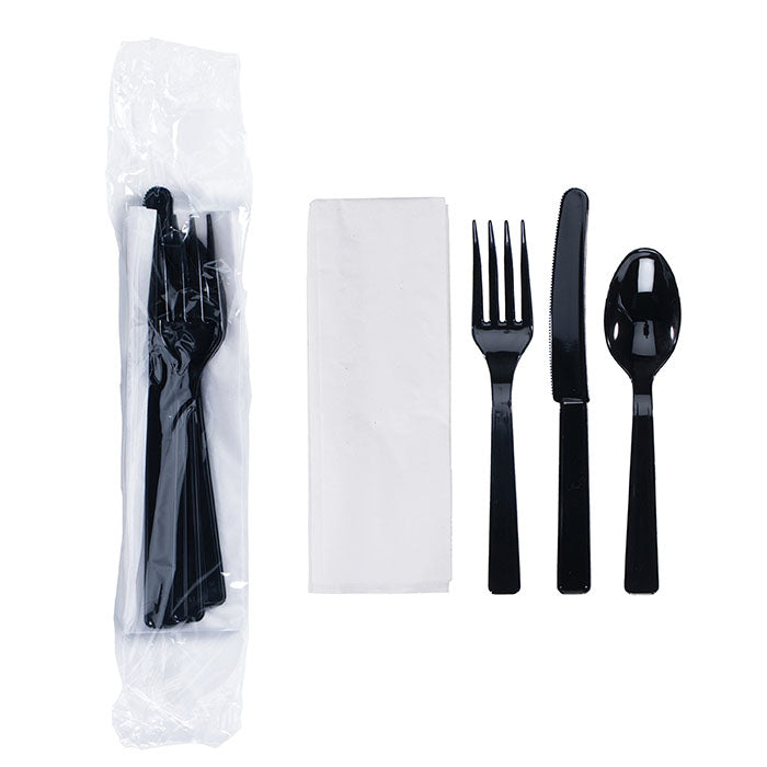 6" x 2" Economy Cutlery Kit 250 ct