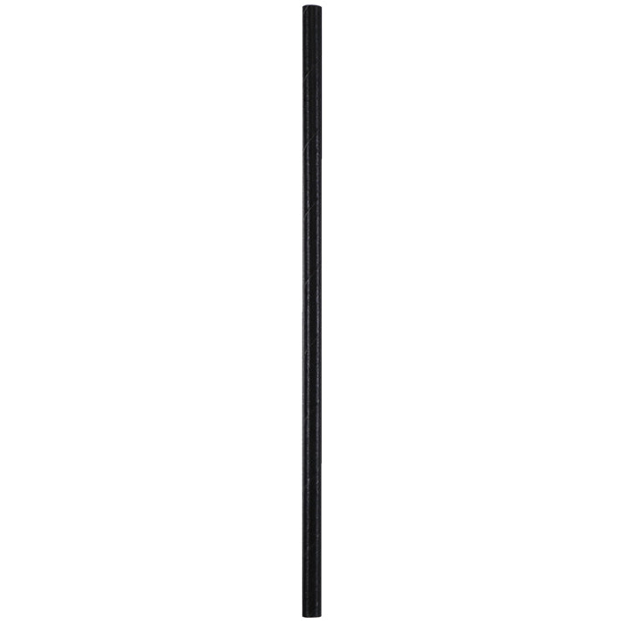 7.75" Black Paper Straws 4,800 ct