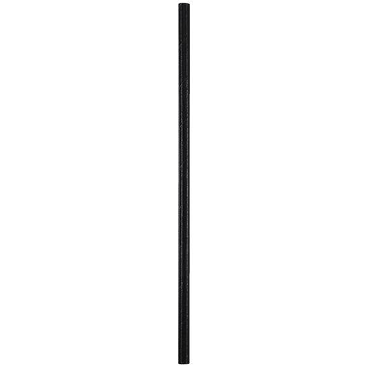 7.75" Black Paper Straws 4,800 ct