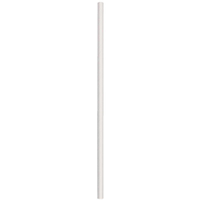 7.75" White Paper Straws 4,800 ct