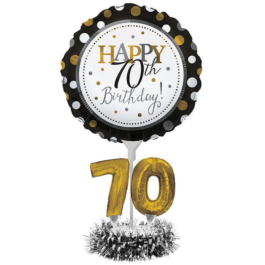 70th Birthday Balloon Centerpiece Kits 4 ct