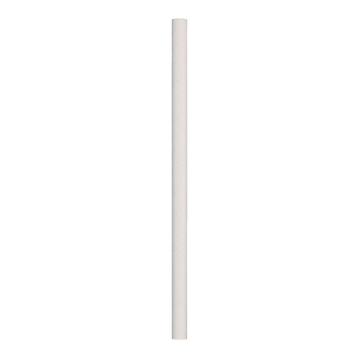 8.5" Giant White Paper Straws 1,500 ct