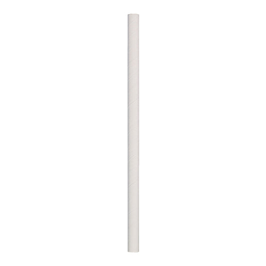 8.5" Giant White Paper Straws 1,500 ct