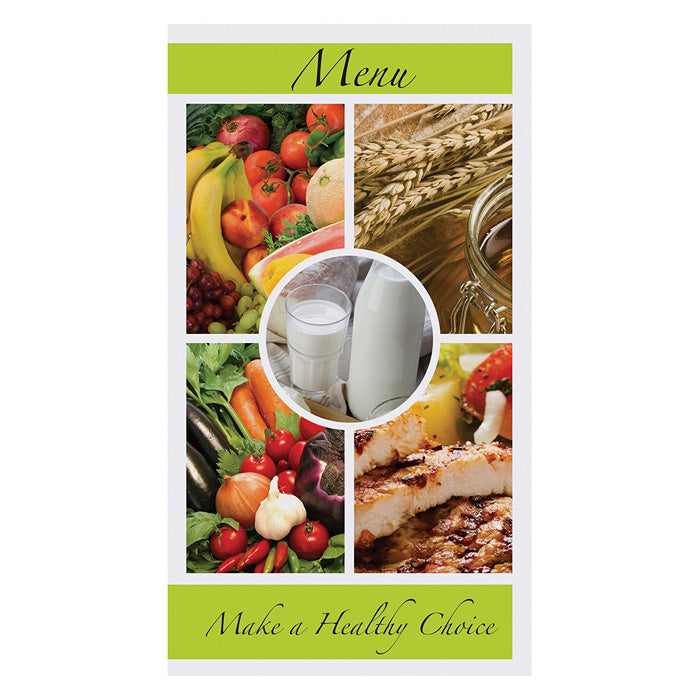 8.5" x 14" Healthy Choices Menu Shells 2000 ct