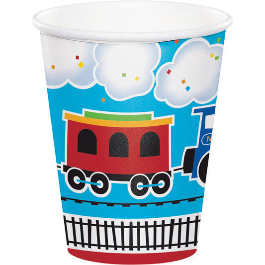 All Aboard Train 9 oz Cups 96 ct