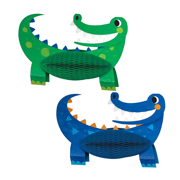 Alligator Birthday Party Centerpieces 12 ct