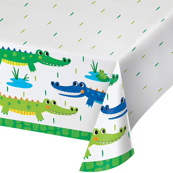 Alligator Birthday Party Paper Tablecloths 6 ct