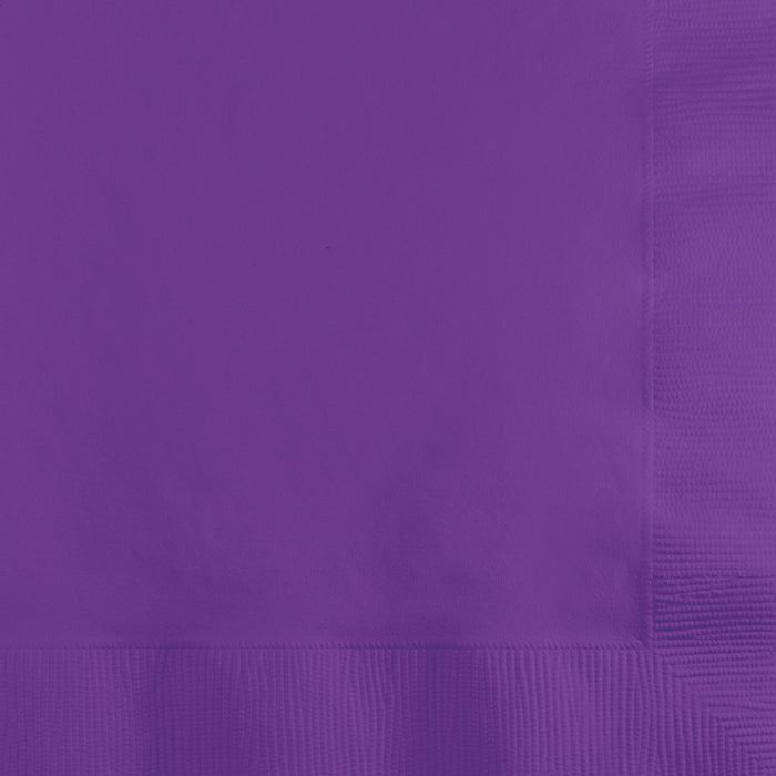 Amethyst Purple 2-Ply Beverage Napkins 600 ct