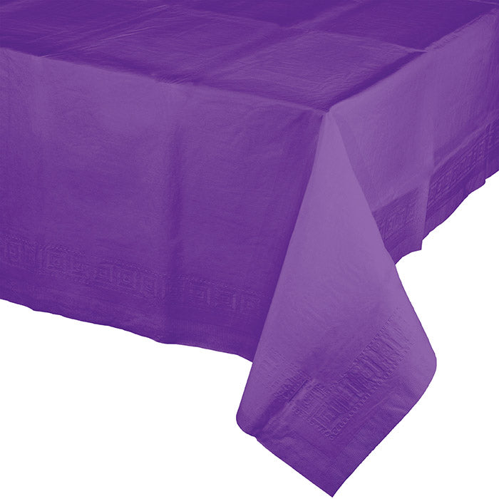 Amethyst Purple Paper Tablecloths 6 ct