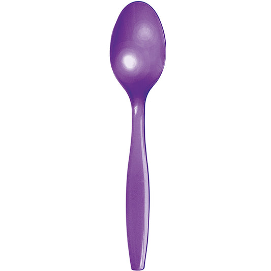 Amethyst Purple Plastic Spoons 288 ct