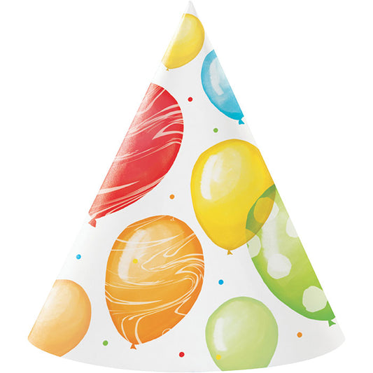 Balloon Bash Party Hats 48 ct