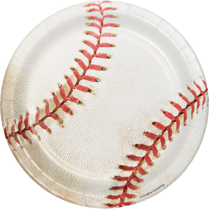 Baseball Dessert Plates 96 ct