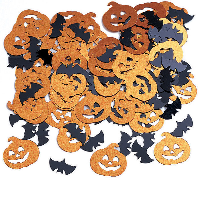 Bats and Pumpkin Confetti 12 ct