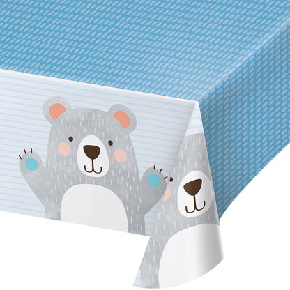 Bear Party Plastic Tablecloths 6 ct