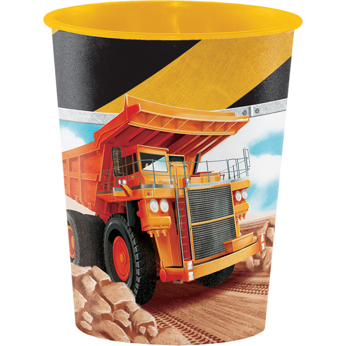 Big Dig Construction 16 oz Plastic Cups 12 ct