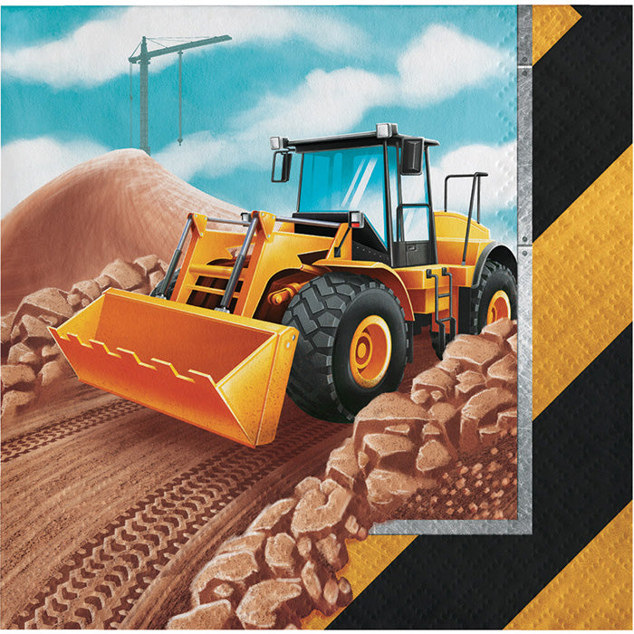 Big Dig Construction Beverage Napkins 192 ct